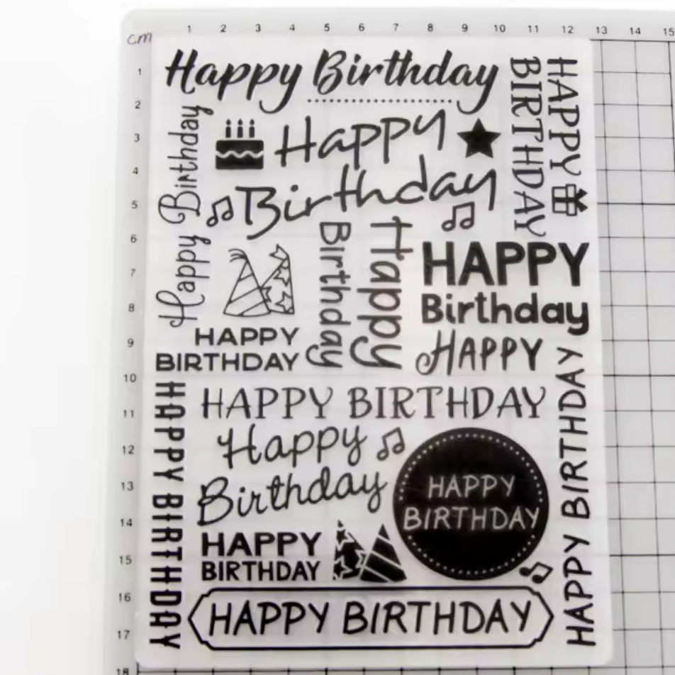 Carpeta Texturizadora Happy Birthday 12,5 x 18