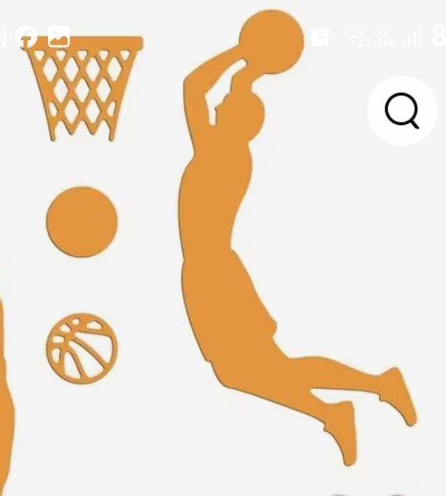 Die Cut Basquetbolista