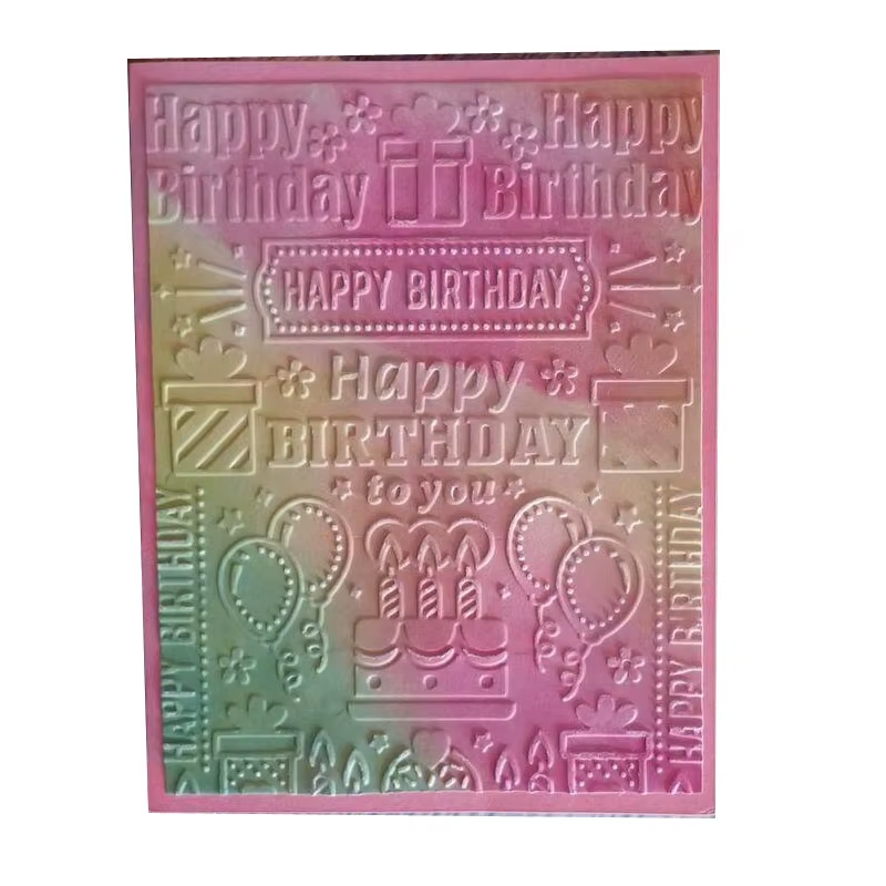 Carpeta Texturizadora Happy Birthday Mod "B" 10,5 x 14,5 cm