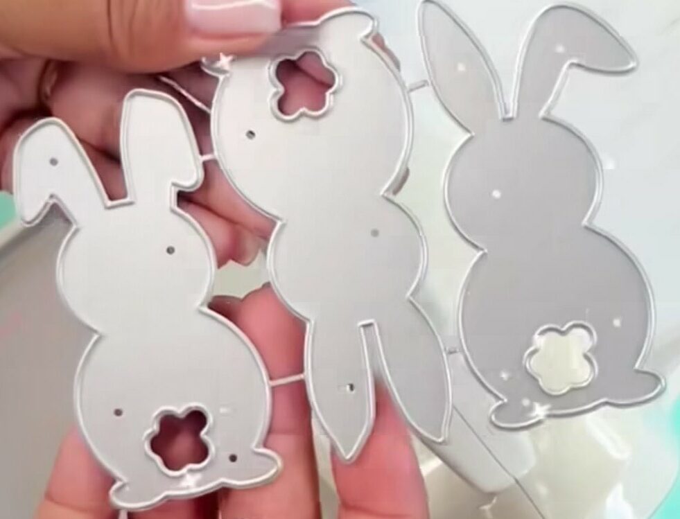 Die Cut Conejitos de Espalda