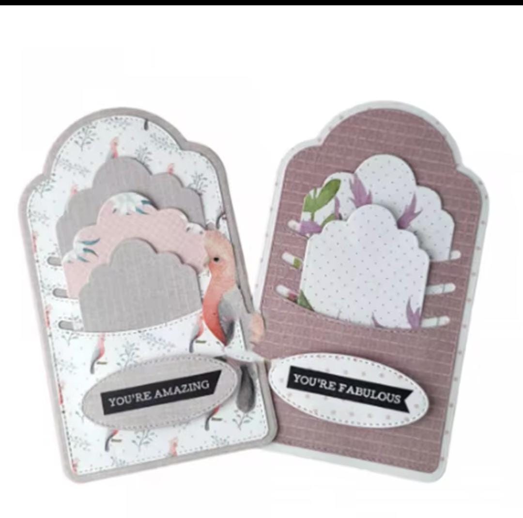 Die Cut Tag con Hendiduras