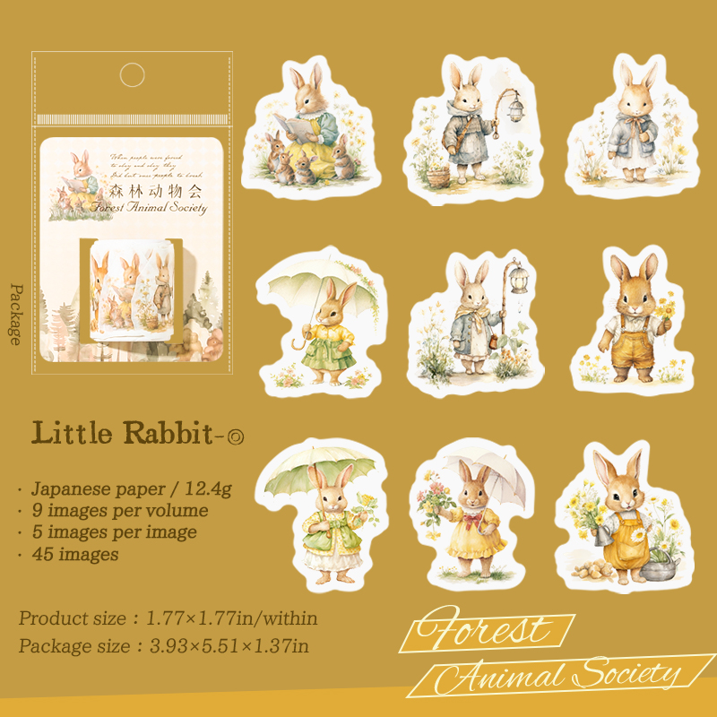 Washi Tape Animales del Bosque - 01