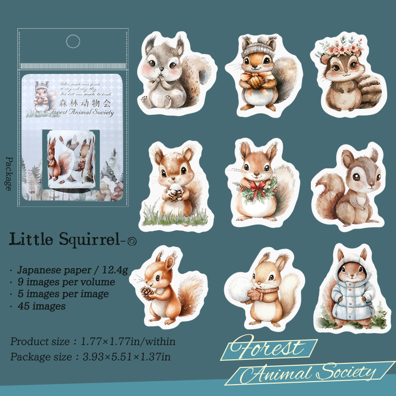 Washi Tape Animales del Bosque - 02