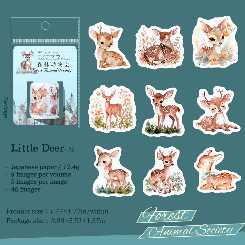 Washi Tape Animales del Bosque - 04
