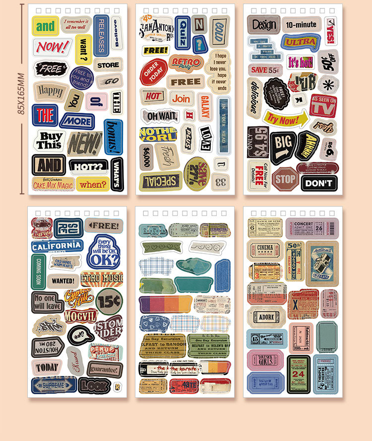 Libreta de Stickers Retro - 01