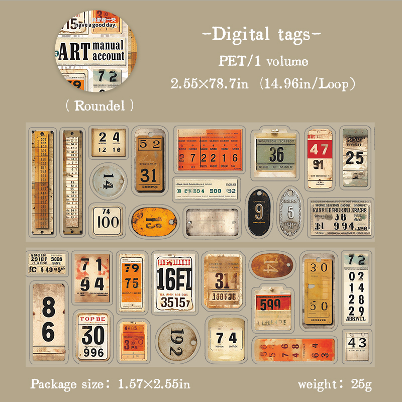 Washi Tape PET Vintage - 02