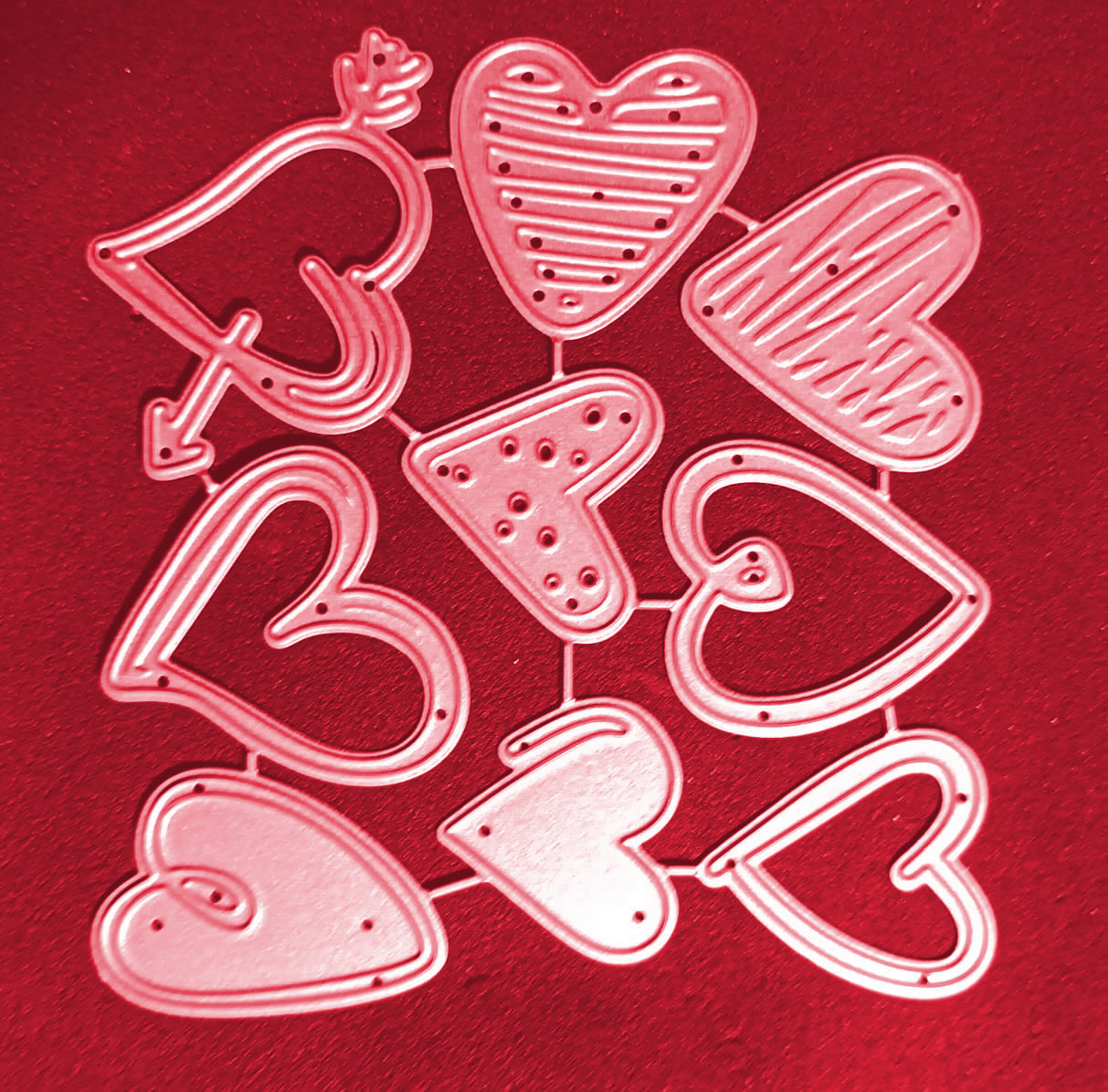 Die Cut Corazoncitos x 9