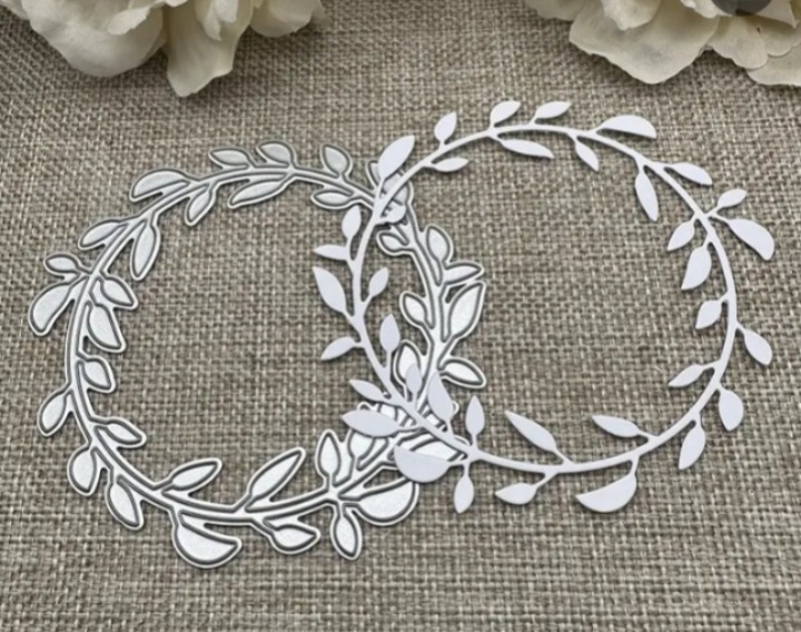Die Cut Paloma en Círculo de Ramas