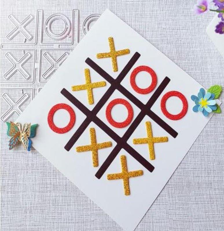 Die Cut Ta-Te-Ti