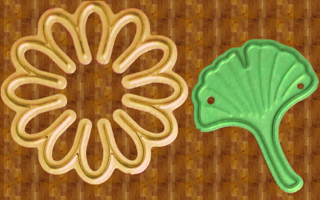 Die Cut Flor Hueca con Hoja Modelo "B"