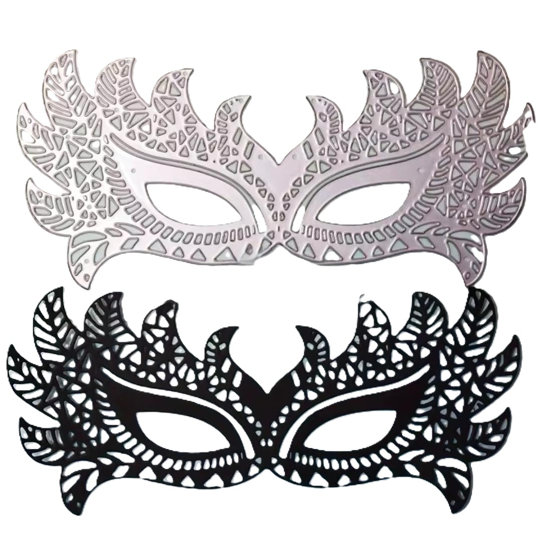 Die Cut Antifaz con Plumas