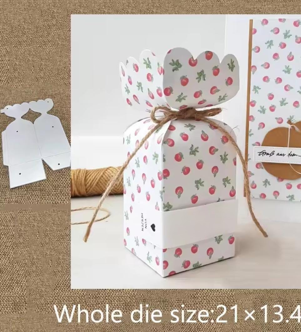 Die Cut Caja Cierre Caramelo