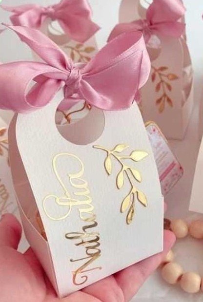 Die Cut Caja Bombé Rectangular