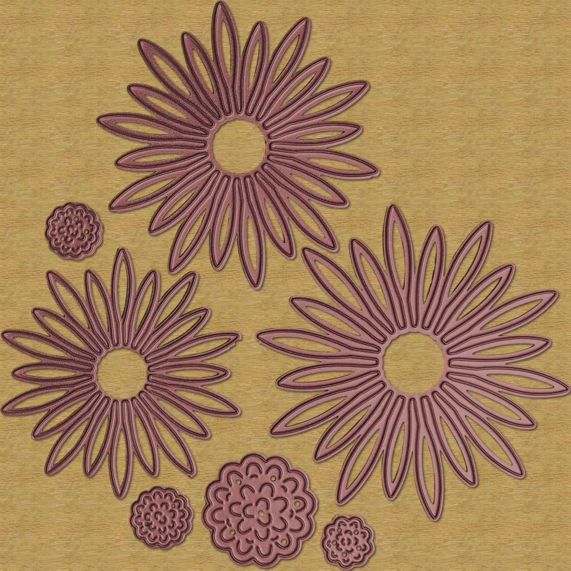 Die Cut Set de Margaritas con su Centro