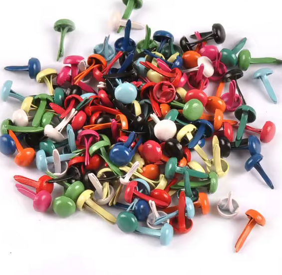 Mini Brads Clavos Flúo Mix x 20