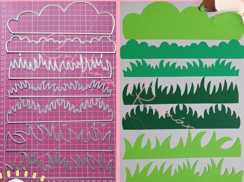 Die Cut Set de Cesped x 7