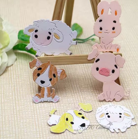 Die Cut Animalitos de Granja x 6
