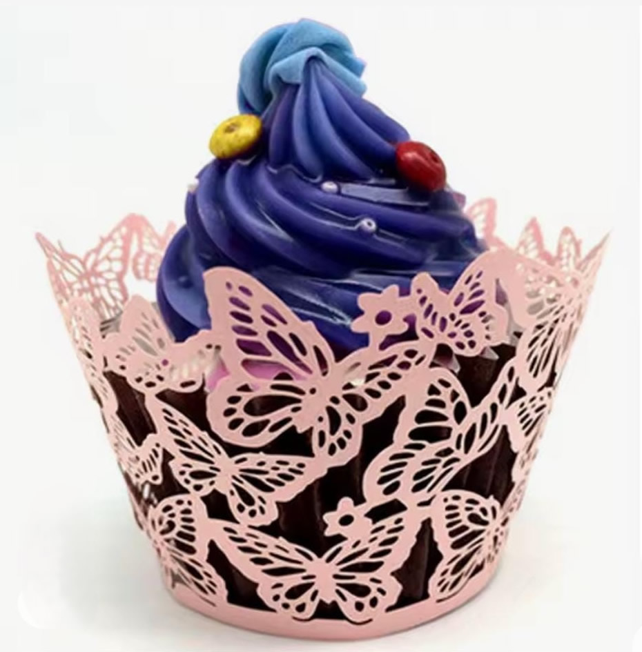 Die Cut Porta Cupcake Mariposas