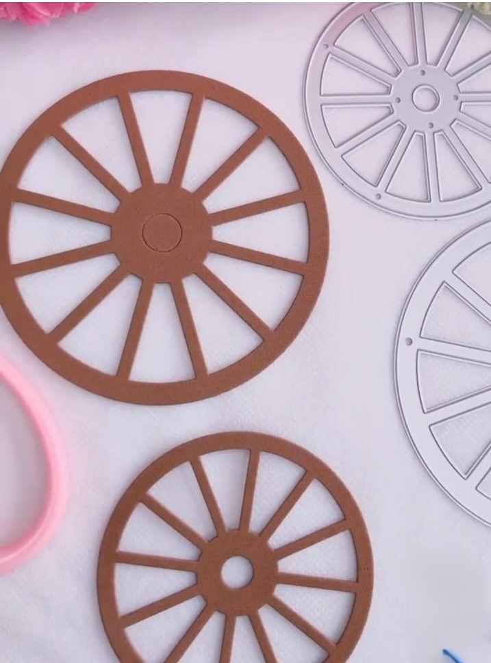 Die Cut Ruedas de Carreta x 2