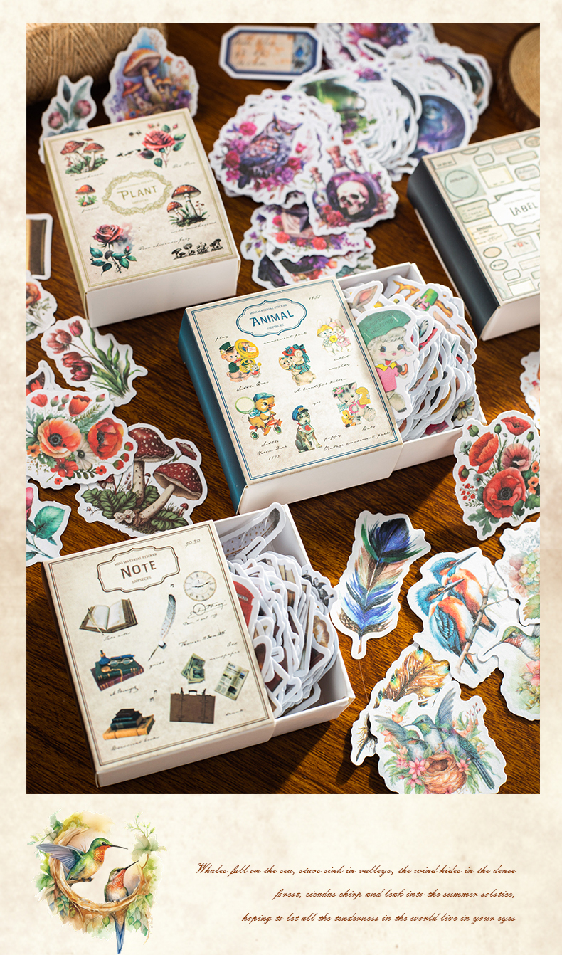 Caja de Stickers Retro