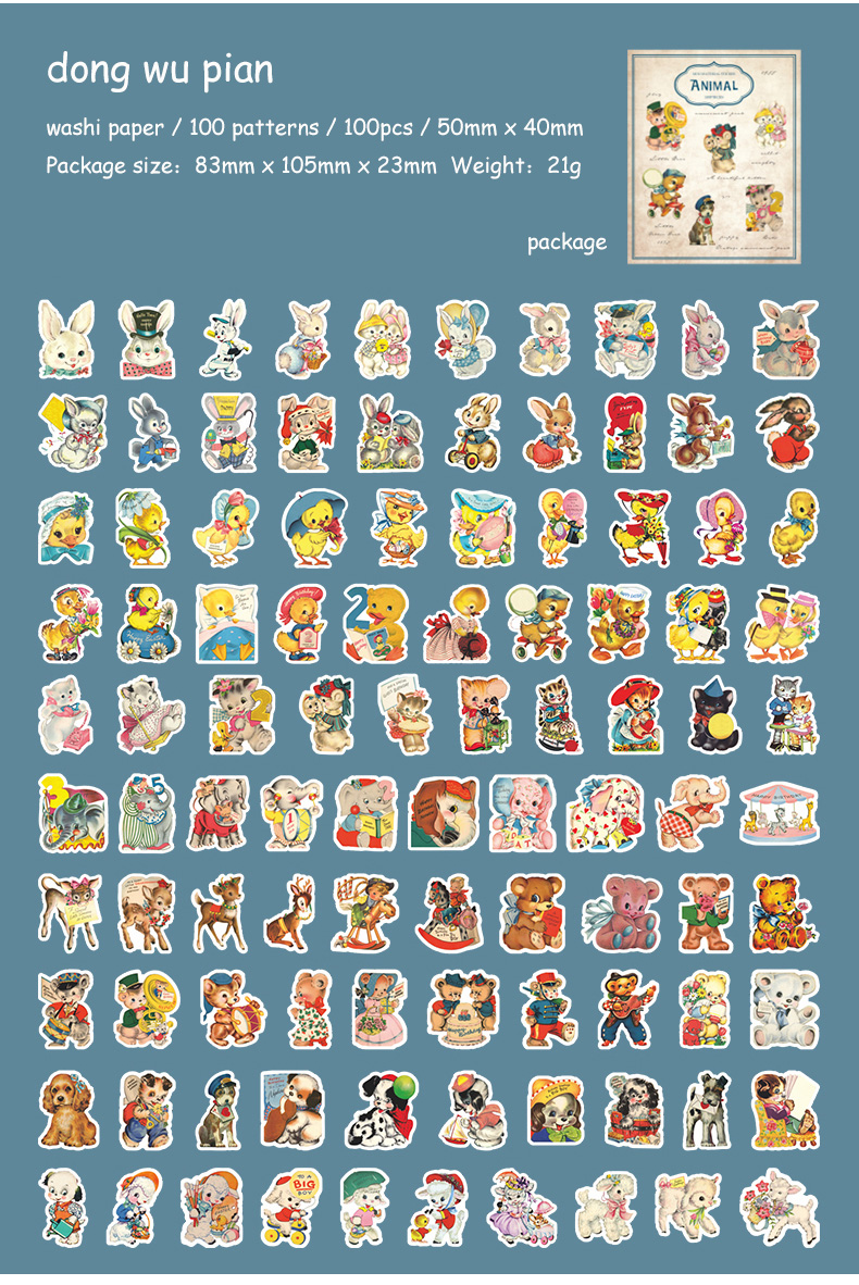 Caja de Stickers Retro