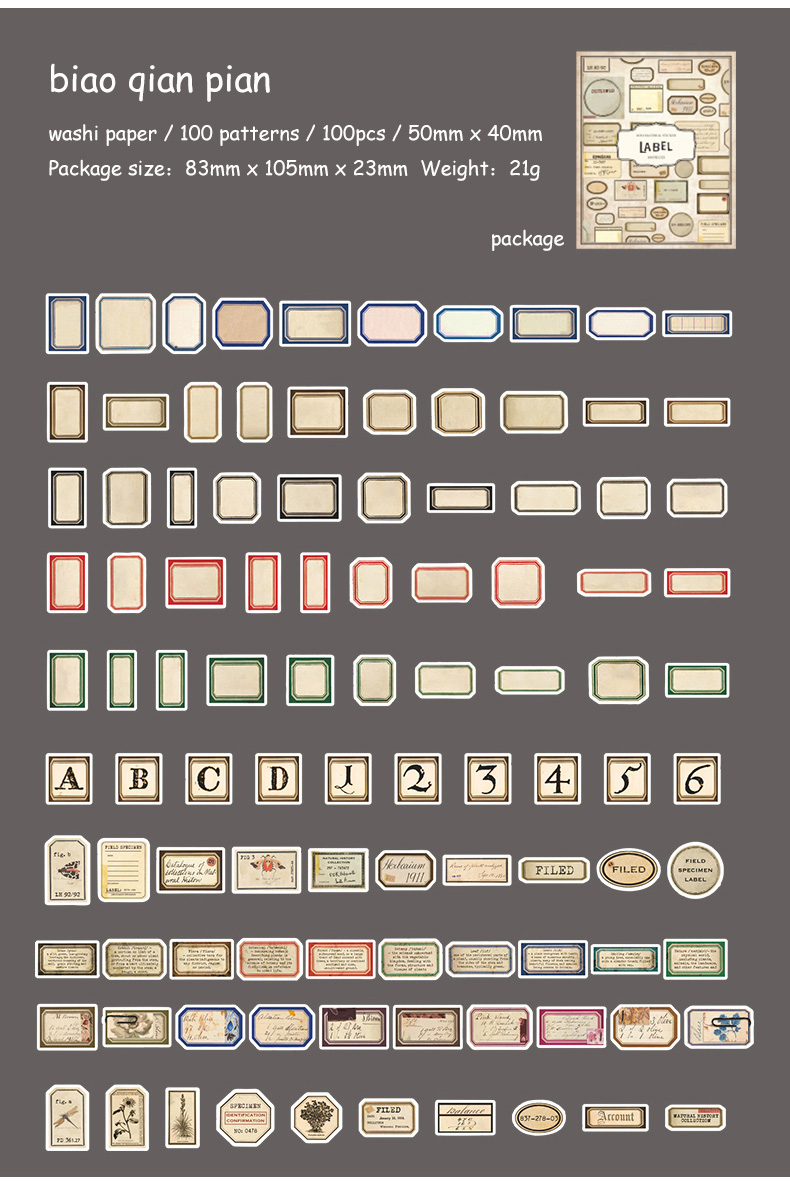 Caja de Stickers Retro