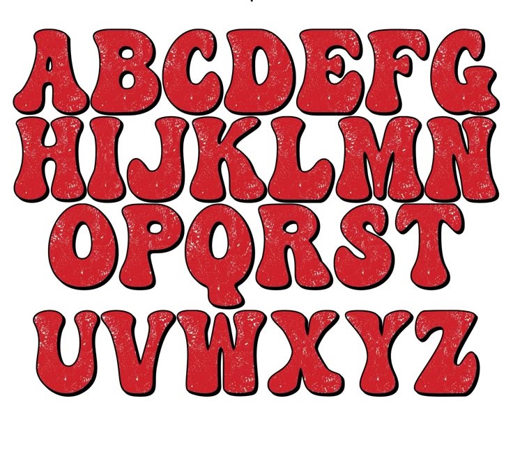 Die Cut ABC Hippie 5 cm