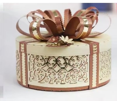 Die Cut Caja Redonda Mediana