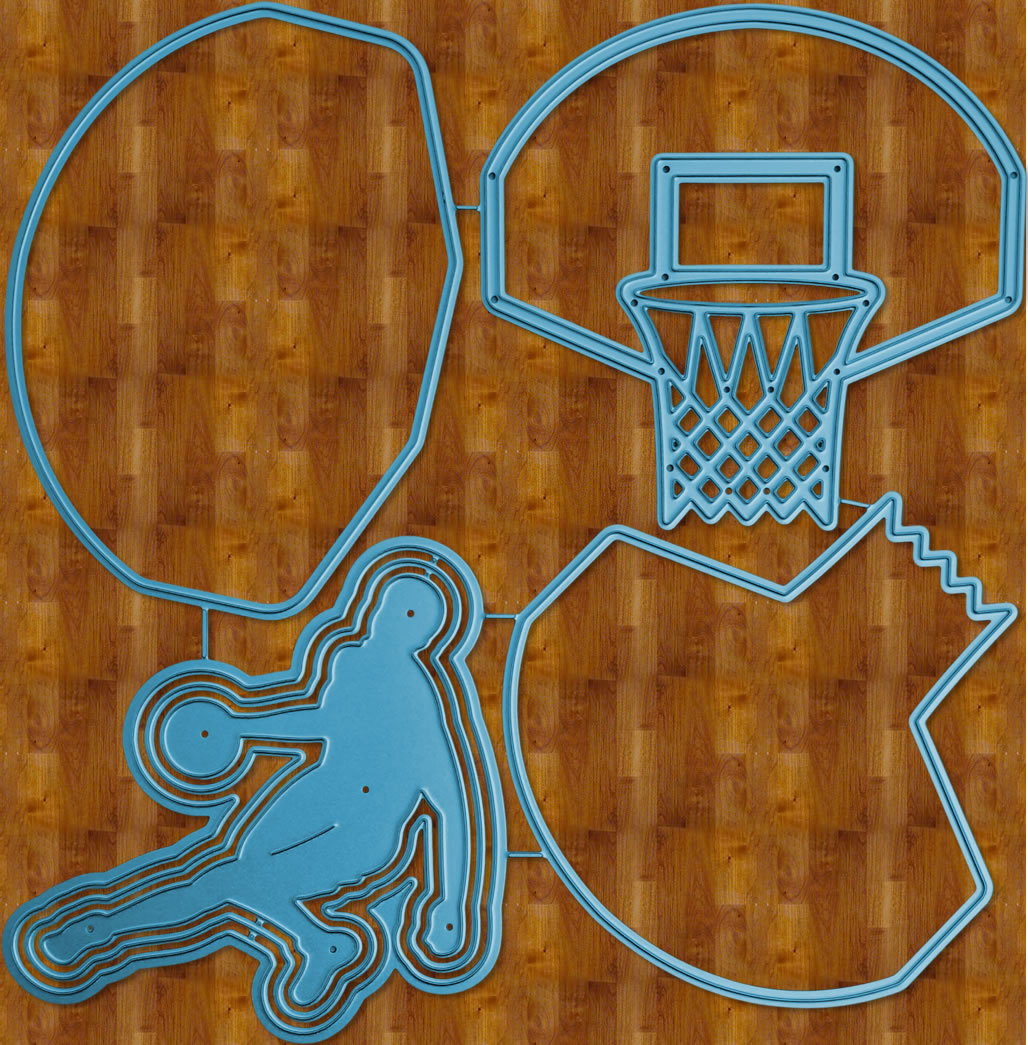 Die Cut Aro de Basket con Jugador