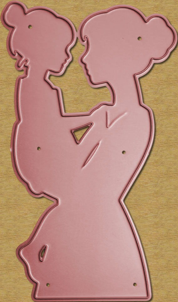 Die Cut Mamá con Nena