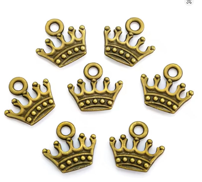 Dije Corona Bronce 14 x 13 mm