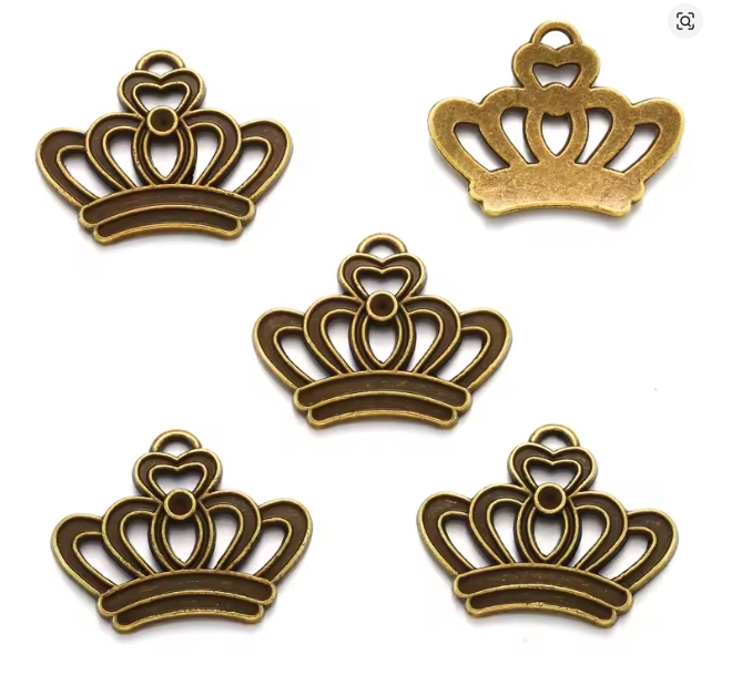 Dije Corona Bronce 18 x 23 mm
