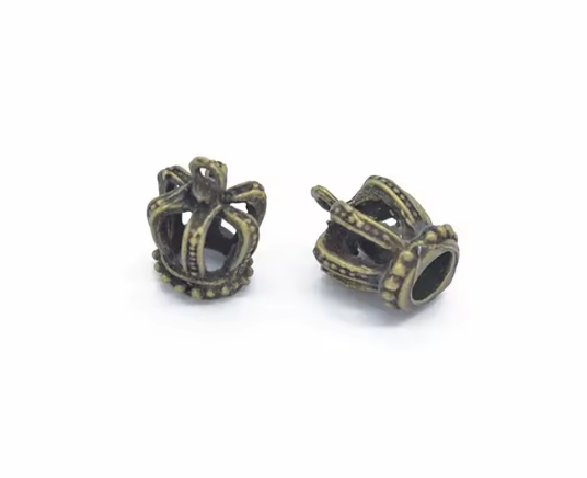 Dije Corona 3D Bronce 15 mm