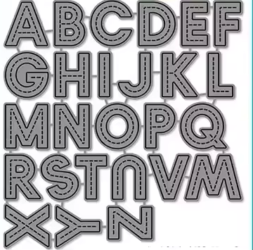 Die Cut ABC Cartelera con Números