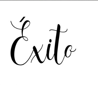 Die Cut Éxito Manuscrito
