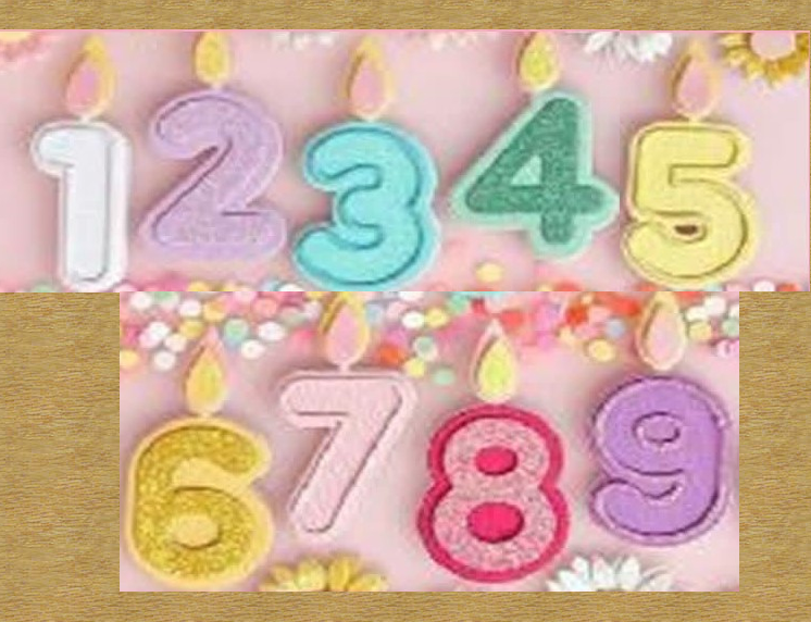 Die Cut Números Vela