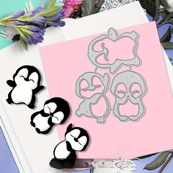 Die Cut Pingüinos x 3