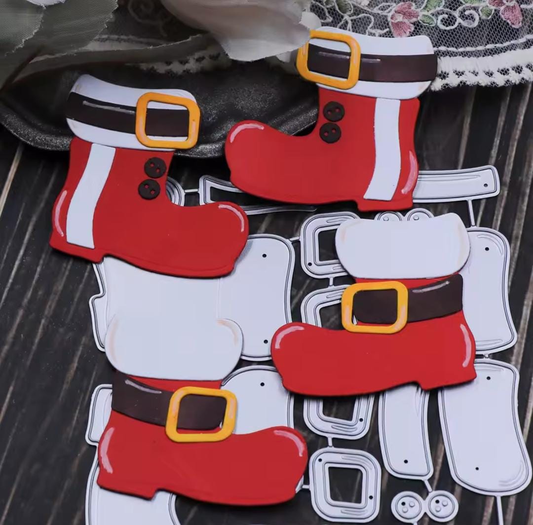 Die Cut Botas de Santa
