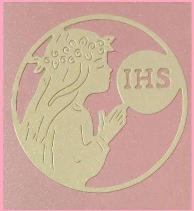 Die Cut Comunión IHS Nena