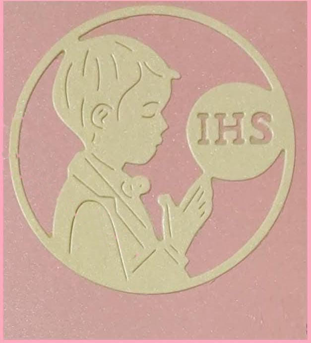 Die Cut Comunión IHS Nene
