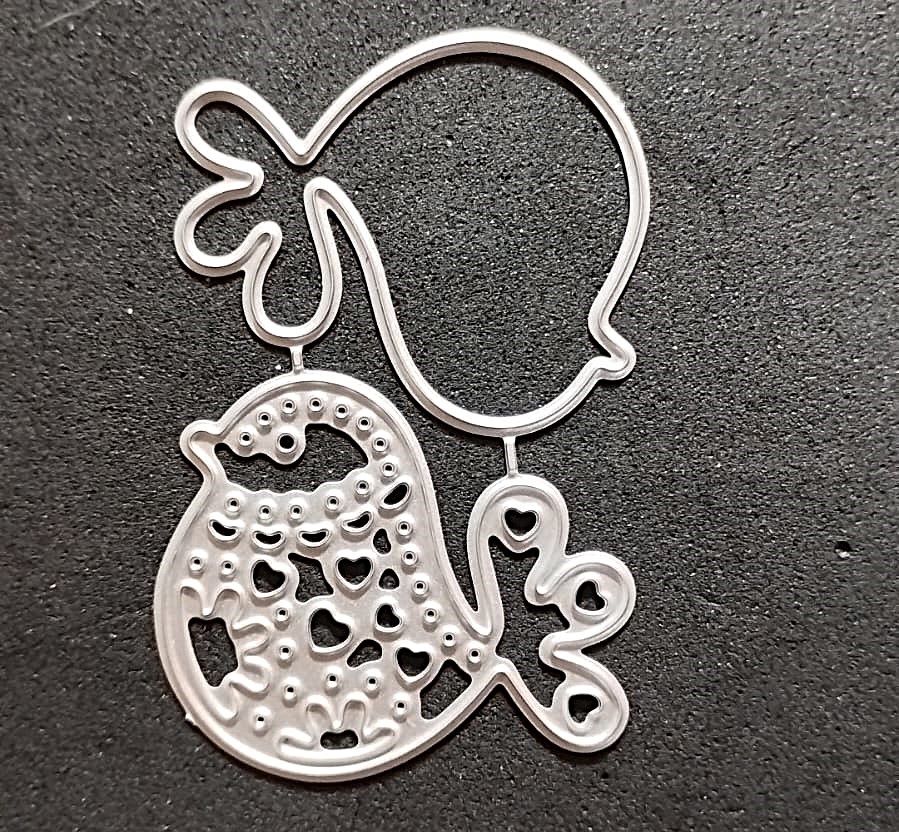 Die Cut Pajarito Calado con Fondo