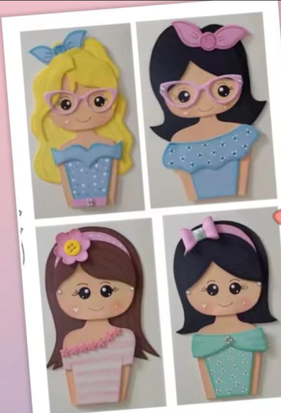 Die Cut Señoritas 4 Modelos