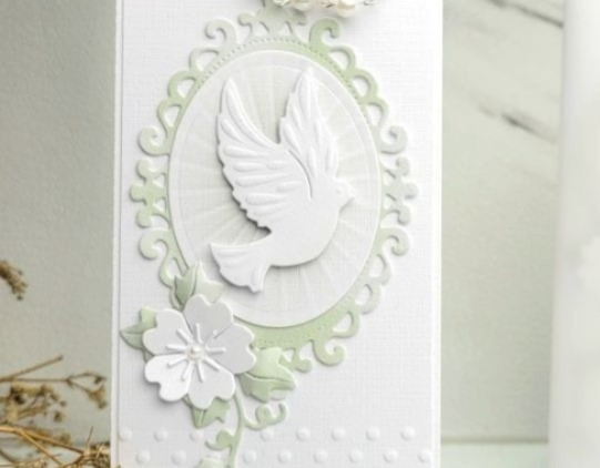 Die Cut Palomita con Emboss