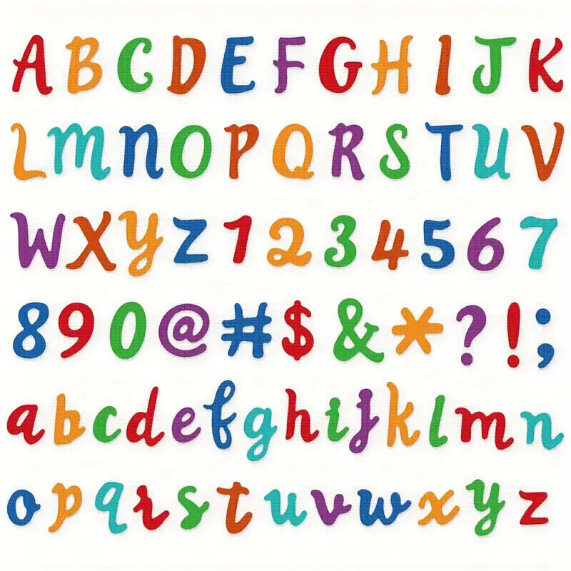 Die Cut ABC de 2,5 cm Set Completo