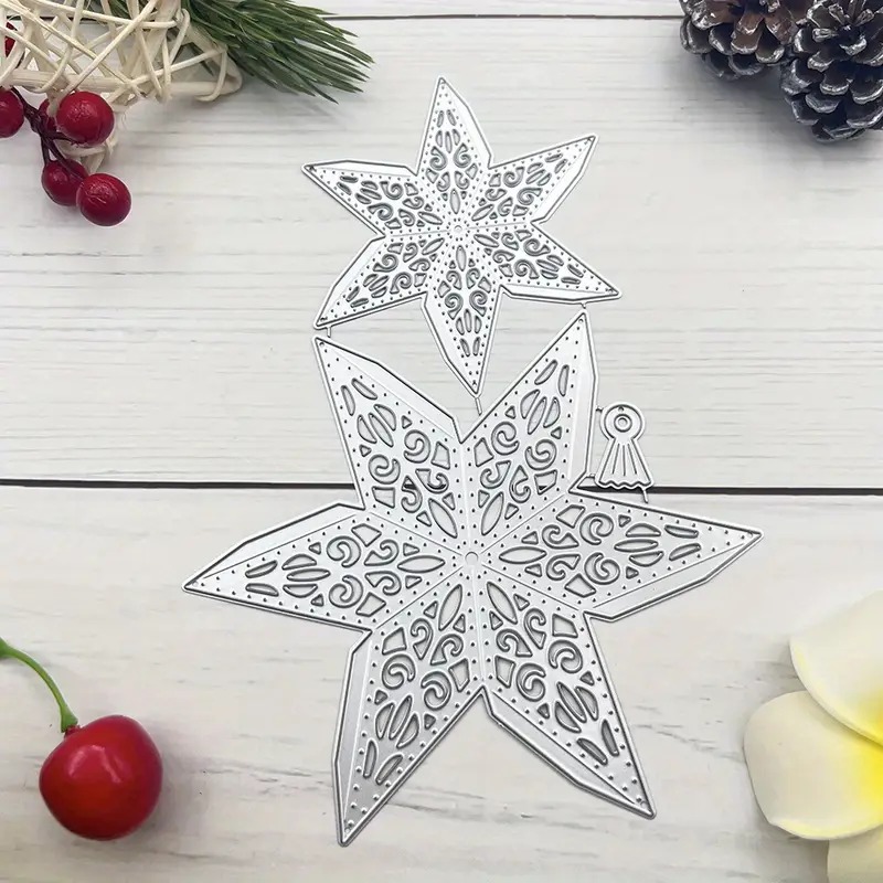 Die Cut Estrella 3D en 2 Tamaños