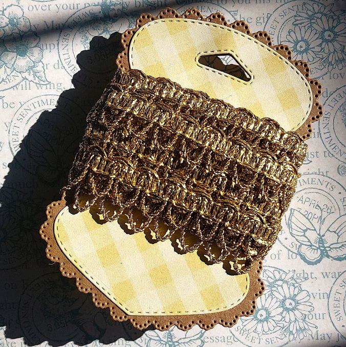 Galón Dorado Lurex 1,5 cm x 2 m