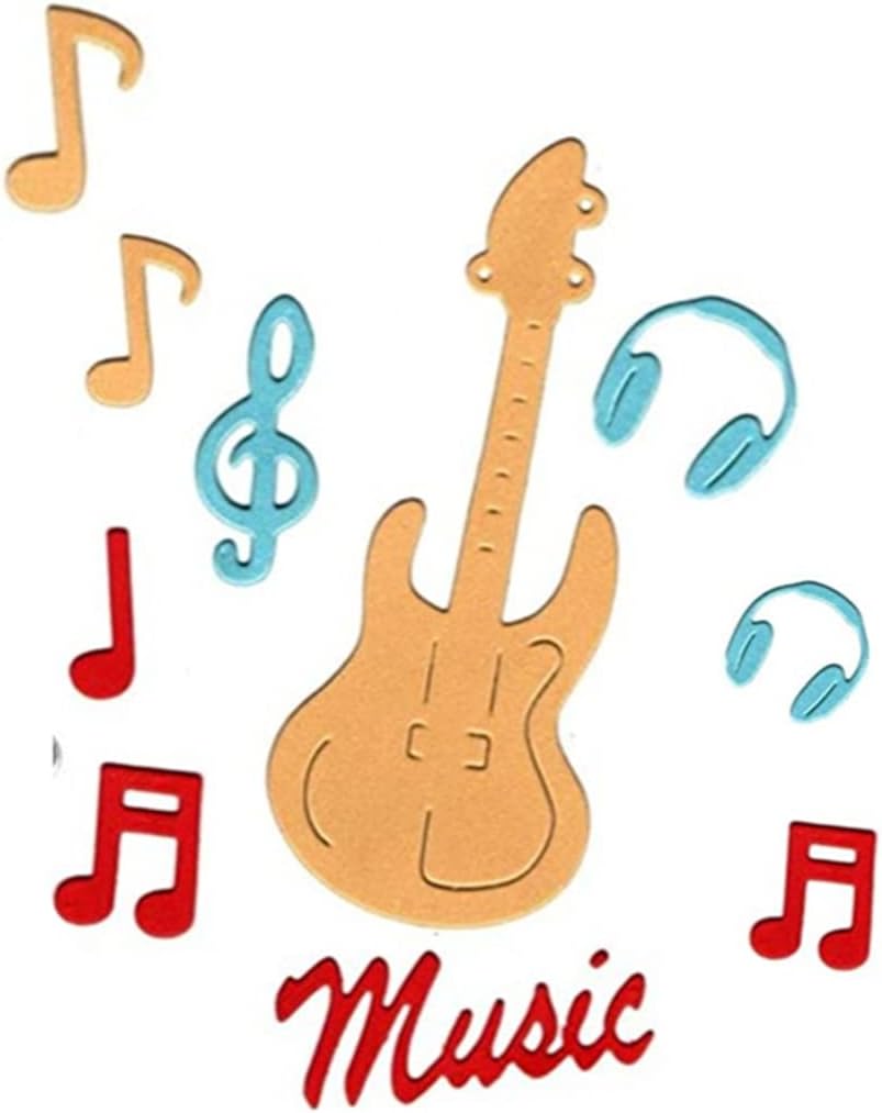 Die Cut Guitarra con Notas