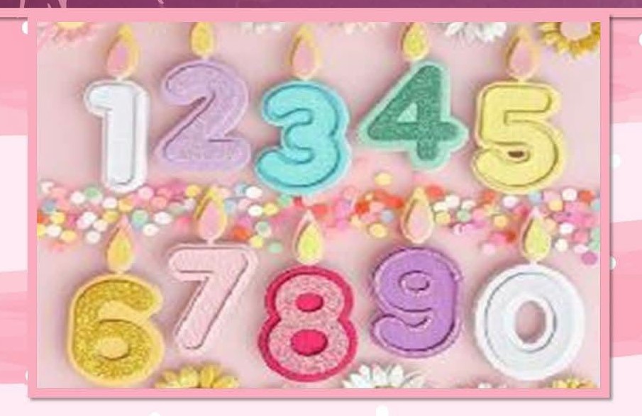 Die Cut Números Vela de 0 a 9