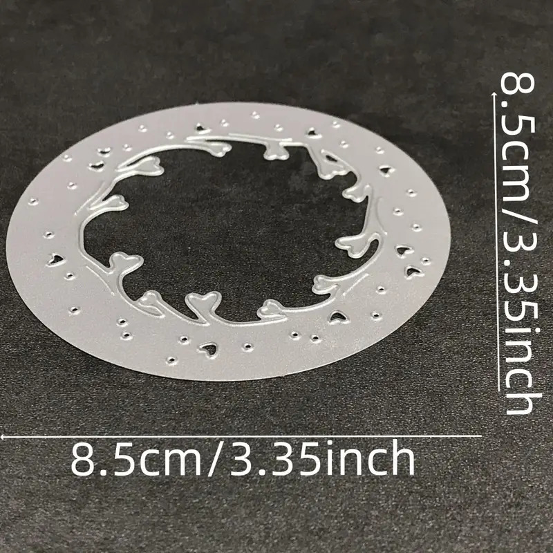 Die Cut Marco Redondo con Corazones