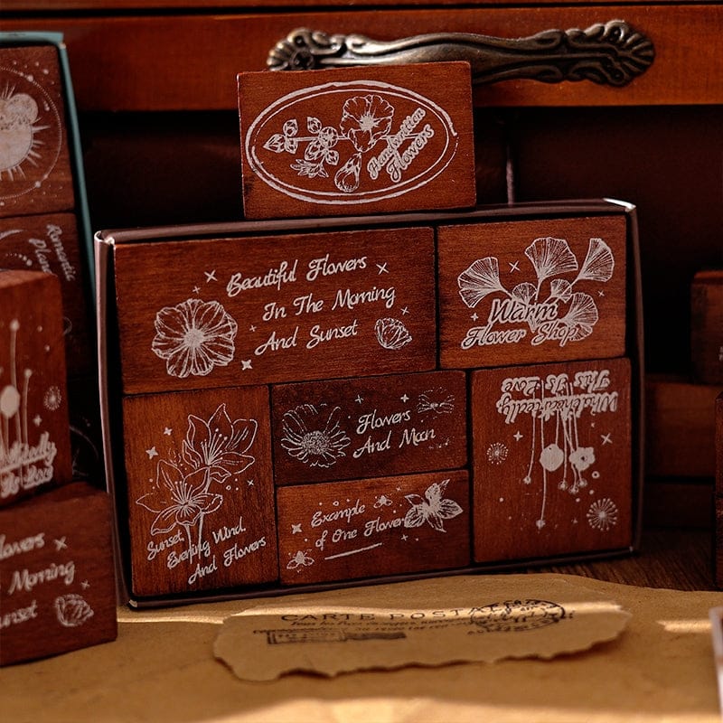 Cajita de Sellos de Madera